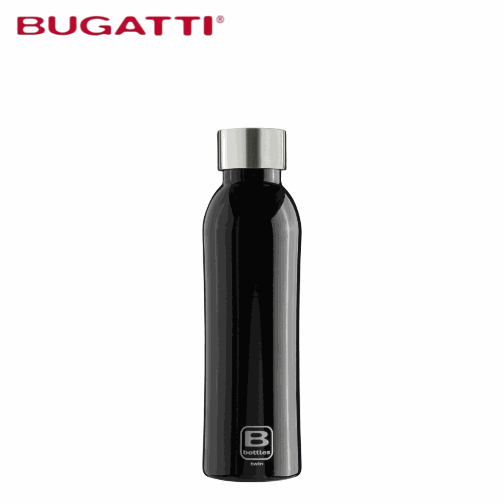 BUGATTI 布加迪500ml 316不銹鋼鋼琴黑保溫瓶BBT-BK500IN